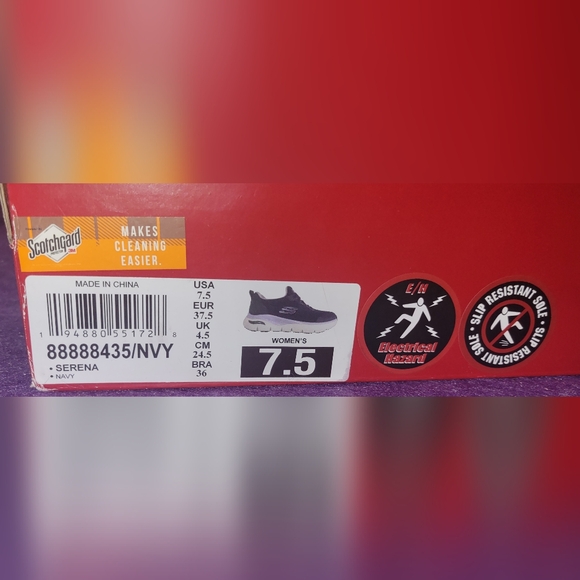 SKECHERS WORK: ARCH FIT SR SERENA SLIP-RESISTANT SLIP-ON SNEAKER - Picture 4 of 6